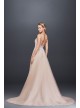 Sheer Beaded Bodice Organza A-Line Wedding Dress  SWG784