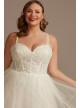 Sheer Boned Bodice Tulle Plus Size Wedding Dress DB Studio 9WG4036