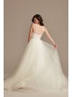 Sheer Boned Bodice Tulle Tall Wedding Dress DB Studio 4XLWG4036