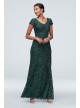 Shimmer Corded Lace Cap Sleeve Gown Alex Evenings 81122323