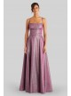 Shimmery Crisscross Ball Gown with Back Cutouts  12768