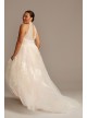 Shirred Embroidered Poem Plus Size Wedding Dress Melissa Sweet 8MS251203