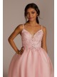 Short Damas Dress with Floral Appliques Fifteen Roses WBM3054