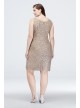 Short Glitter Lace Tank Plus Size Dress and Jacket Alex Evenings 41216551