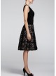 Short Jersey Dress with Full Lace Skirt SLNY 117301