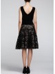 Short Jersey Dress with Full Lace Skirt SLNY 117301