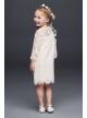 Short Lace Flower Girl Dress with Illusion Sleeves  OP239