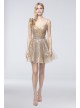 Short Sequin Spaghetti Strap Fit-and-Flare Dress Terani Couture 1922H0420