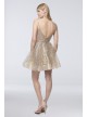 Short Sequin Spaghetti Strap Fit-and-Flare Dress Terani Couture 1922H0420