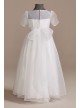 Short Sleeve Flower Girl Dress with Appliques DB Studio WG1439