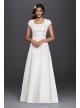 Short Sleeved Empire Waist Chiffon Wedding Dress  Collection SLV9743