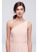 Side-Ruched One-Shoulder Bridesmaid Dress  POB17003