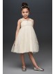 Silver  Dots Flower Girl Dress with Crystal Belt  OP264