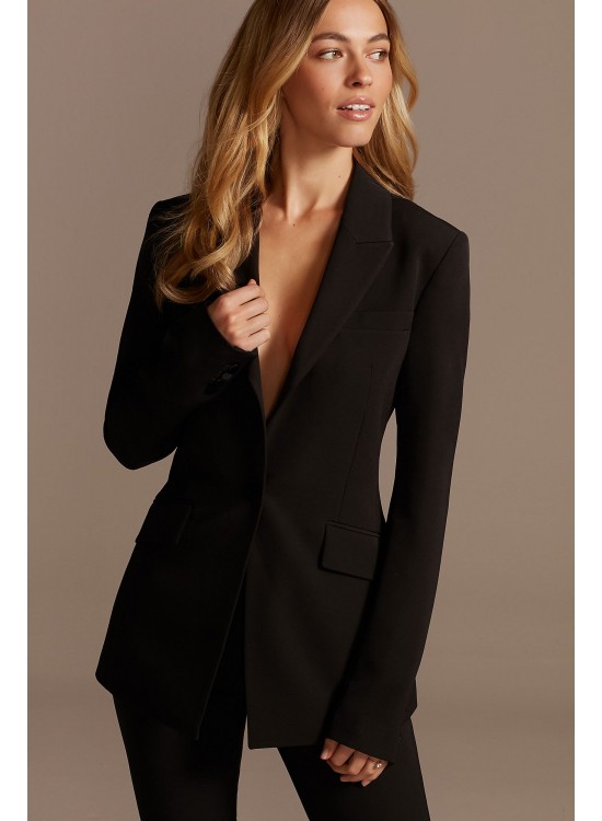 Single Button Relaxed Fit Suit Jacket  WG3997