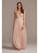 Skinny Strap Beaded Bodice Gown Jump 11536