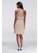 Skinny Strap Chiffon Dress with Lace Back  F19440