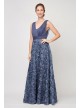 Sleeveless Drapey Surplice Rosette Ball Gown Alex Evenings 81122364