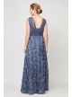 Sleeveless Drapey Surplice Rosette Ball Gown Alex Evenings 81122364