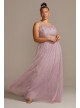 Sleeveless Embroidered Soft Net Bridesmaid Dress  F20122