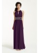 Sleeveless KeyHole Beaded Waist Jersey Dress  1298