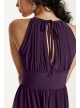 Sleeveless KeyHole Beaded Waist Jersey Dress  1298