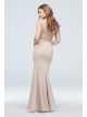 Sleeveless Lace and Stretch Crepe Bridesmaid Dress  F19975