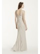 Sleeveless Long Mesh Dress with Corded Lace  F15749