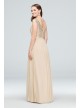 Sleeveless Sequin and Mesh Bridesmaid Dress  F19328S