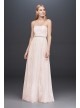 Soft Floral Lace Sheath Gown with Blush Lining DB Studio SDWG0622