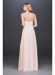 Soft Floral Lace Sheath Gown with Blush Lining DB Studio SDWG0622