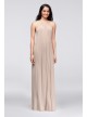 Soft Mesh Halter Bridesmaid Dress with Slim Sash  F19533