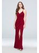 Spaghetti Strap Crepe-Back Satin Bridesmaid Dress  F20009