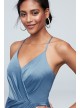 Spaghetti Strap Crepe-Back Satin Bridesmaid Dress  F20009