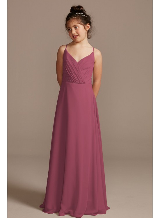 Spaghetti Strap Full Skirt Junior Bridesmaid Dress  JB9918