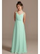 Spaghetti Strap Full Skirt Junior Bridesmaid Dress  JB9918