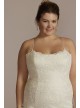 Spaghetti Strap Lace Plus Size Wedding Gown DB Studio 9WG4063