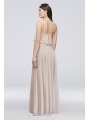 Spaghetti Strap Mesh Blouson Bridesmaid Dress  F19903