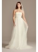 Spaghetti Strap Pleated Tulle Wedding Dress  Collection WG3994