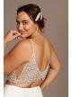 Spaghetti Strap Plus Size Wedding Separates Top DB Studio 9DS150791