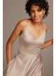 Spaghetti Strap Satin A-Line Bridesmaid Dress  F20131