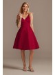 Spaghetti Strap Satin Short Bridesmaid Dress  F20245