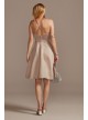 Spaghetti Strap Satin Short Bridesmaid Dress  F20245