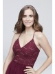 Spaghetti Strap Sequin Lace Jersey Sheath Dress DB Studio DS270003