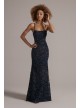 Square Neck Floor Length Lace Prom Dress Jules and Cleo WBM2944