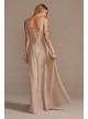 Squared Tank Lace Up Chiffon Bridesmaid Dress  F20328