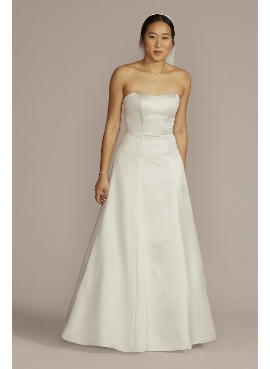 Strapless A-Line Satin Wedding Dress DB Studio BLANKSALINEMISSY