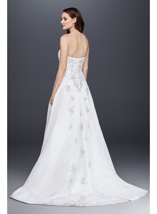 Strapless A-line Wedding Dress with Side Drape  Collection V9665