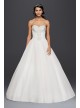 Strapless Ball Gown Wedding Dress with Beaded Lace  Collection 4XLWG3804