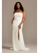 Strapless Button Back Plus Size Wedding Dress  Collection 9WG3995