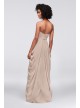 Strapless Chiffon Bridesmaid Dress with Swag Skirt  F19650